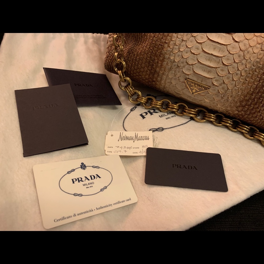 👜 PRADA PITONE CERNIERA BAG 👜 - Picture 3 of 16